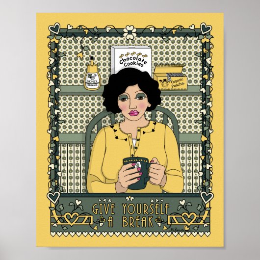 Geef jezelf een Break_C_8x10 Poster (Voorkant)