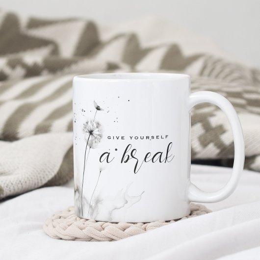 Geef jezelf een Break Waterverf Paardenbloem Mok