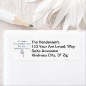 Geef jezelf een knuffel, aangepaste adresetiketten etiket (Insitu)