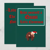 Geef jezelf een "Quasi" Kerstmis Feestdagenkaart (Voorkant / Achterkant)