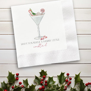 Geef jezelf een vrolijk Kerstcocktailfeestje Servet