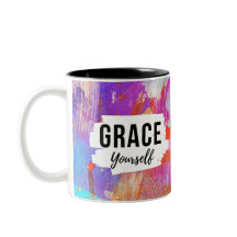 Geef jezelf genade Roze Abstract Inspirerende Tumb