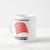 Geef jezelf kansen Geluk Oppervlakte Wiskunde Koffiemok (Voorkant links)