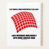 Geef jezelf kansen Geluk Oppervlakte Wiskunde Planner (Achterkant)