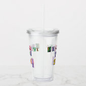 Geef jezelf prioriteit acryl drinkbeker (Rechts)