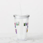 Geef jezelf prioriteit acryl drinkbeker (Links)