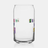 Geef jezelf prioriteit blikvorm glas (Links)