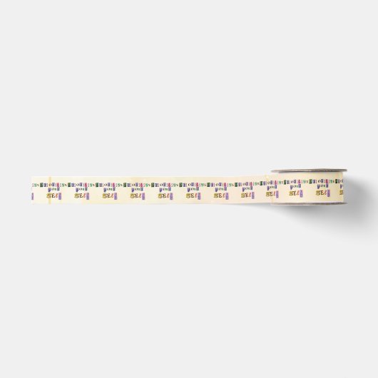 Geef jezelf prioriteit grosgrain lint (Voorkant)