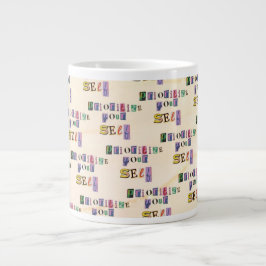 Geef jezelf prioriteit grote koffiekop