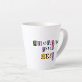 Geef jezelf prioriteit latte mok (Rechterhoek)