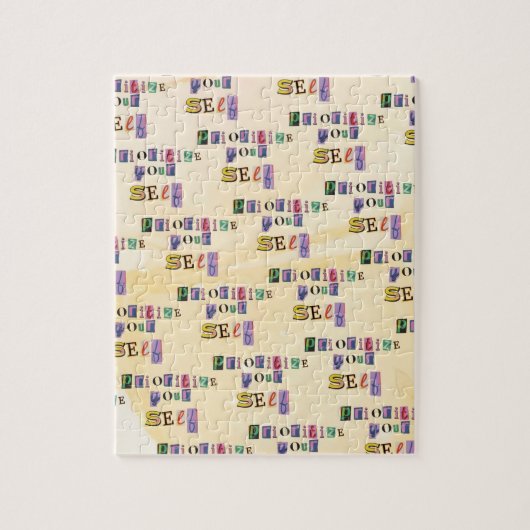 Geef jezelf prioriteit legpuzzel (Verticaal)