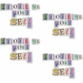 Geef jezelf prioriteit sticker (Voorkant)
