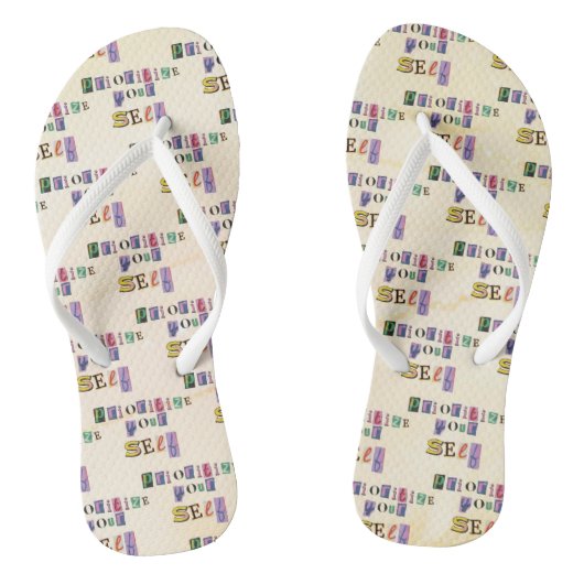 Geef jezelf prioriteit teenslippers (Voetbed)