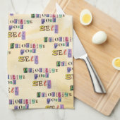 Geef jezelf prioriteit theedoek (Quarter Fold)