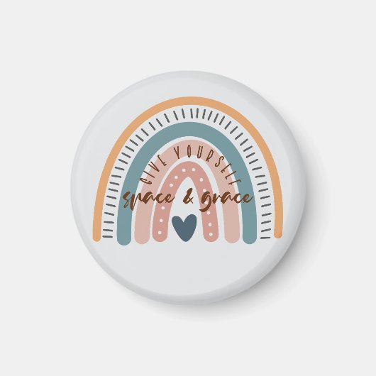 Geef jezelf ruimte en Grace Affirmatie Magneet (Voorkant)