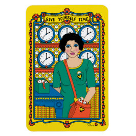 Geef jezelf tijd_B_4x6 koelkast Magnet Magneet