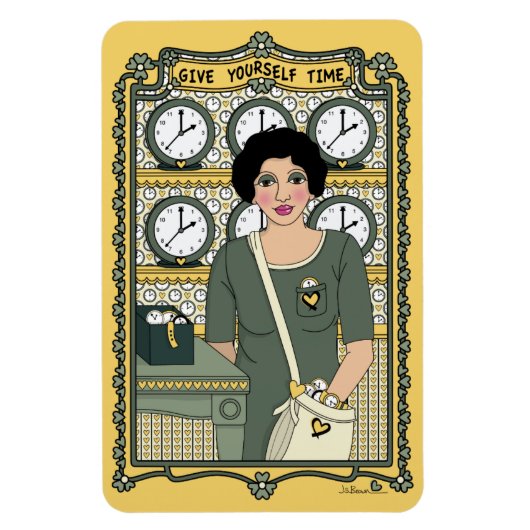 Geef jezelf tijd_C_4x6 koelkast Magnet Magneet (Verticaal)