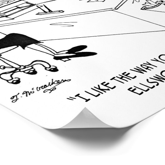 Geef Junior Partner de schuld Poster (Hoek)