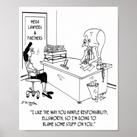 Geef Junior Partner de schuld Poster (Voorkant)