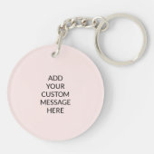 Geef kanker de Boot Breast Cancer Support Gift Sleutelhanger (Achterkant)