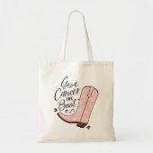 Geef Kanker het Bewust van de Borstkanker van de W Tote Bag (Voorkant)