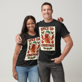 Geef Kerstmis een Pittige Draai – Heet Pepers Fees T-shirt (Unisex)