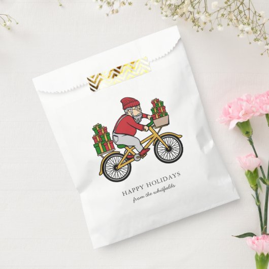 Geef kerstmis naam familie persoonlijk aan bedankzakje (Gezegeld)