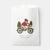 Geef kerstmis naam familie persoonlijk aan bedankzakje (Voorkant)