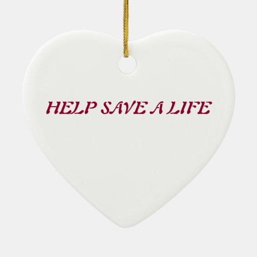 Geef kerstversiering met de bloedmuggen keramisch ornament (Achterkant)