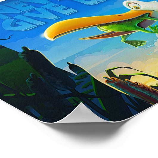 Geef kikkervisjes nooit op met posters (Hoek)