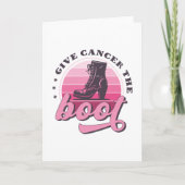 Geef Kreeft de Boot Borstkanker Awareness Kaart (Voorkant)