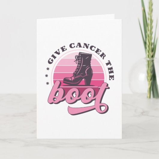 Geef Kreeft de Boot Borstkanker Awareness Kaart (Voorkant)