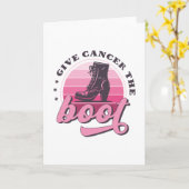 Geef Kreeft de Boot Borstkanker Awareness Kaart (Gele Bloem)