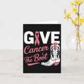 Geef Kreeft De Boot Cowgirl Borstkanker Roze Ri Kaart (Gele Bloem)