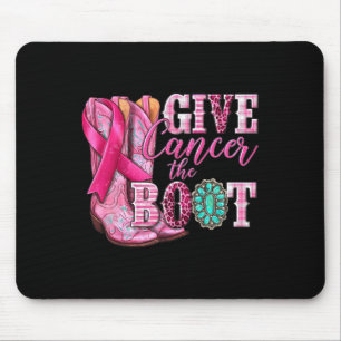Geef Kreeft De Boot Cowgirl Borstkanker Roze Ri Muismat