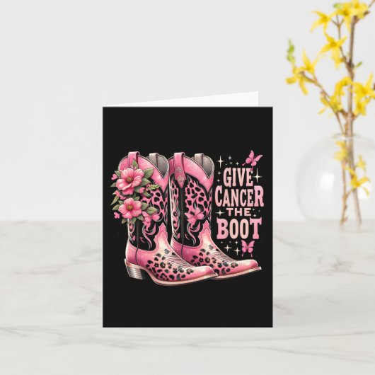 Geef Kreeft De Boot Westers Cowgirl Boots Breast Kaart (Gele Bloem)