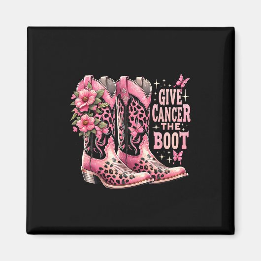 Geef Kreeft De Boot Westers Cowgirl Boots Breast Magneet (Voorkant)