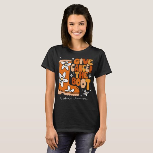 Geef leukemie het Boot Shirt (Voorkant volledig)