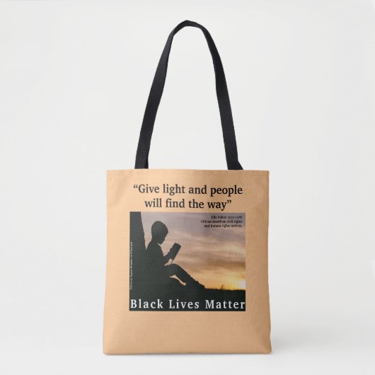 Geef licht, Ella Baker citaat, Tote Bag (Voorkant)