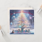 Geef liefde en vrede een kans. Global Harmony-Kaar Kaart (Voorkant / Achterkant in situ)