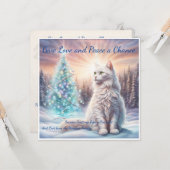 Geef liefde en vrede een kans. Mondiale Harmonie: Kaart (Voorkant / Achterkant in situ)