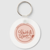 Geef liefde Hart Sleutelhanger (Achterkant)