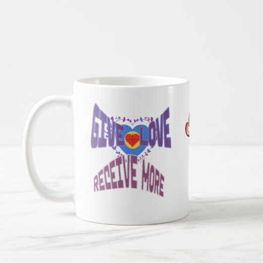 Geef liefde, ontvang meer koffiemok (Links)