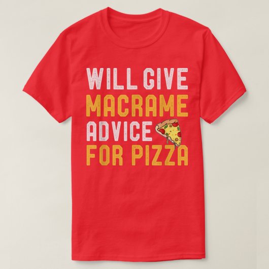 Geef Macrame advies voor Pizza Funny Mam Pizza T-shirt (Design voorkant)