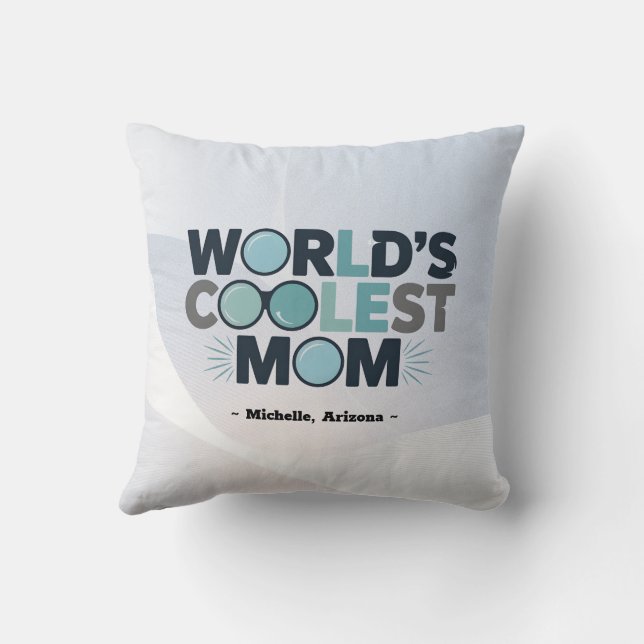 Geef mama het comfort, gepersonaliseerd met haar n kussen (Achterkant)