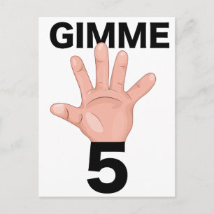 Geef me 5 briefkaart