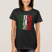 Geef me Agita Humor citaat Italiaanse vlag T-shirt (Voorkant)