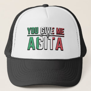 Geef me Agita Stunad en Agita Humor Gifts Trucker Pet