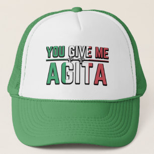Geef me Agita Stunad en Agita Humor Gifts Trucker Pet