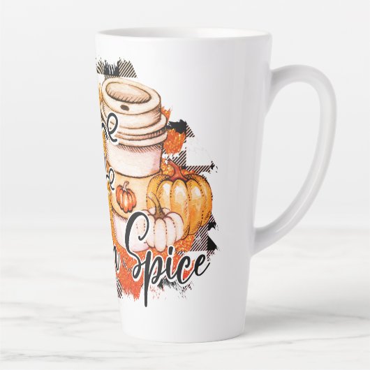 Geef me al het pompoenkruid | THANKSGIVING Latte Mok (Rechts)